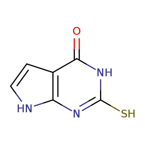 Sc1[nH]c(=O)c2c(n1)[nH]cc2