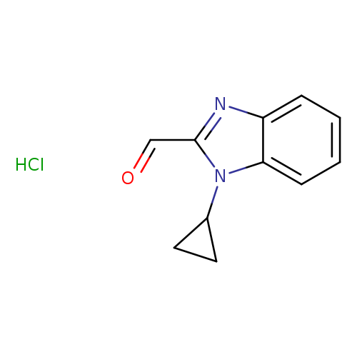 O=Cc1nc2c(n1C1CC1)cccc2.Cl