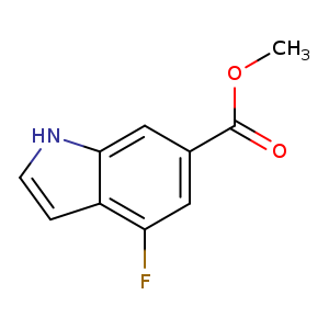 COC(=O)c1cc(F)c2c(c1)[nH]cc2
