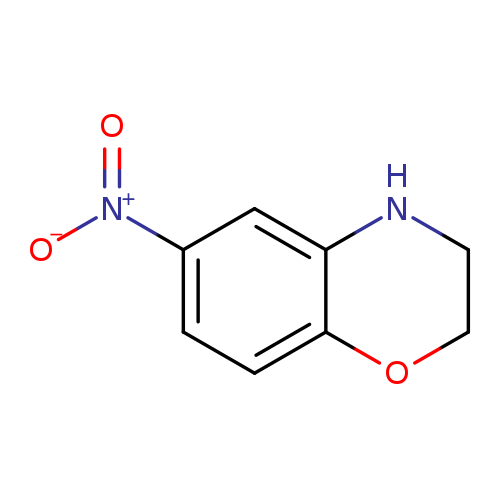 [O-][N+](=O)c1ccc2c(c1)NCCO2