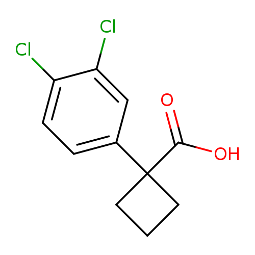 OC(=O)C1(CCC1)c1ccc(c(c1)Cl)Cl