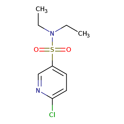 CCN(S(=O)(=O)c1ccc(nc1)Cl)CC
