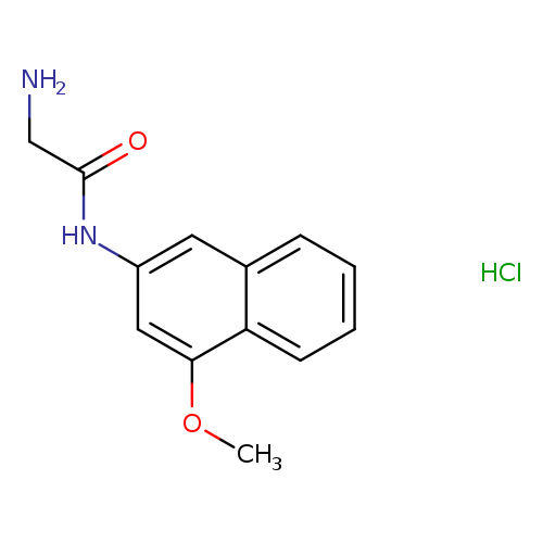NCC(=O)Nc1cc(OC)c2c(c1)cccc2.Cl
