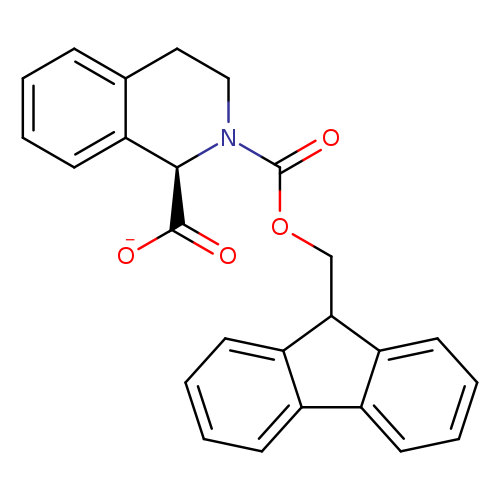 [O-]C(=O)[C@@H]1N(CCc2c1cccc2)C(=O)OCC1c2ccccc2c2c1cccc2