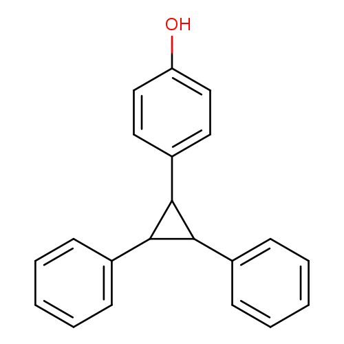 Oc1ccc(cc1)C1C(C1c1ccccc1)c1ccccc1