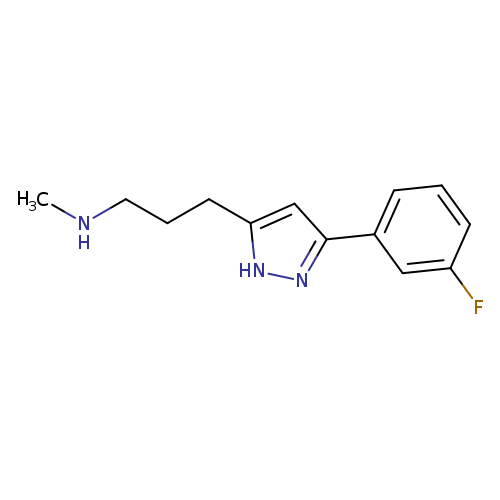CNCCCc1[nH]nc(c1)c1cccc(c1)F