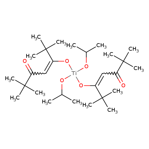 CC(O[Ti](OC(=CC(=O)C(C)(C)C)C(C)(C)C)(OC(=CC(=O)C(C)(C)C)C(C)(C)C)OC(C)C)C