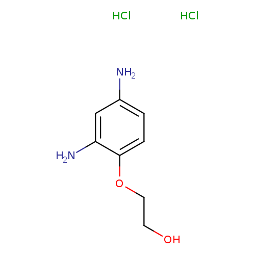 OCCOc1ccc(cc1N)N.Cl.Cl