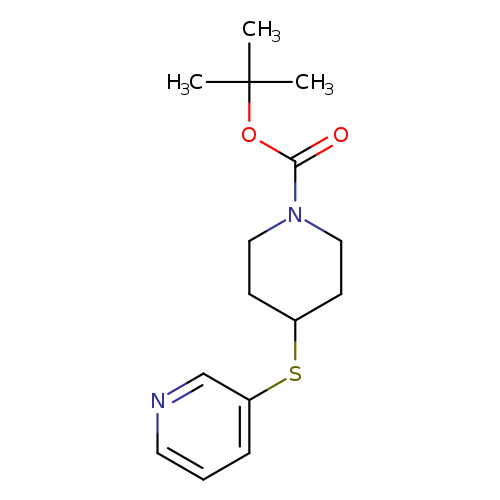 O=C(N1CCC(CC1)Sc1cccnc1)OC(C)(C)C