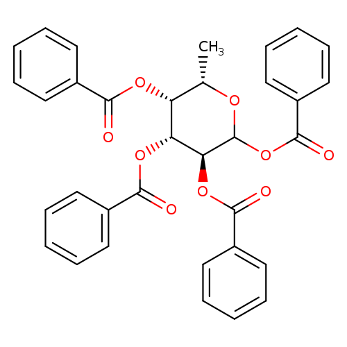C[C@@H]1OC(OC(=O)c2ccccc2)[C@H]([C@@H]([C@@H]1OC(=O)c1ccccc1)OC(=O)c1ccccc1)OC(=O)c1ccccc1