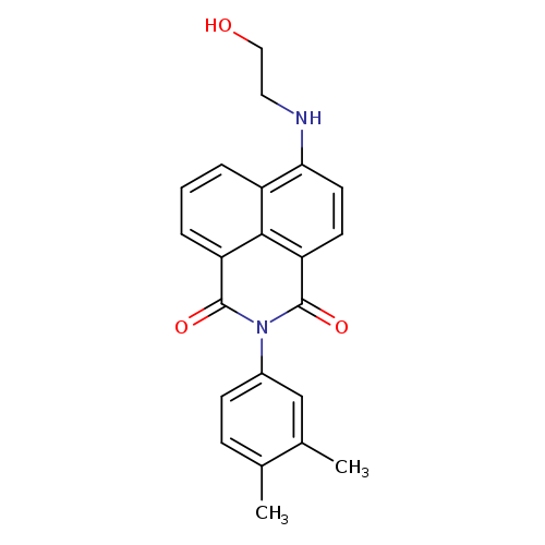 OCCNc1ccc2c3c1cccc3c(=O)n(c2=O)c1ccc(c(c1)C)C