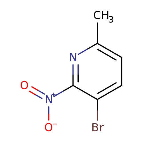 Cc1ccc(c(n1)[N+](=O)[O-])Br