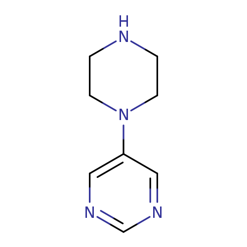N1CCN(CC1)c1cncnc1