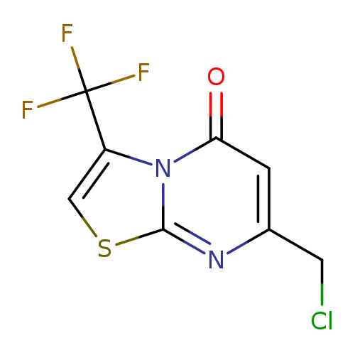 ClCc1cc(=O)n2c(n1)scc2C(F)(F)F