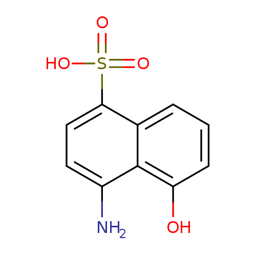 Nc1ccc(c2c1c(O)ccc2)S(=O)(=O)O