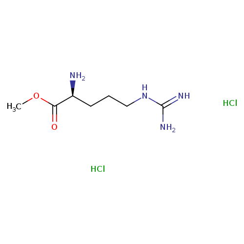 COC(=O)[C@H](CCCNC(=N)N)N.Cl.Cl