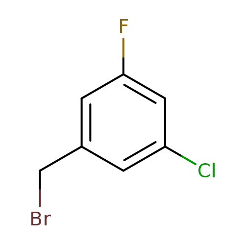 BrCc1cc(F)cc(c1)Cl