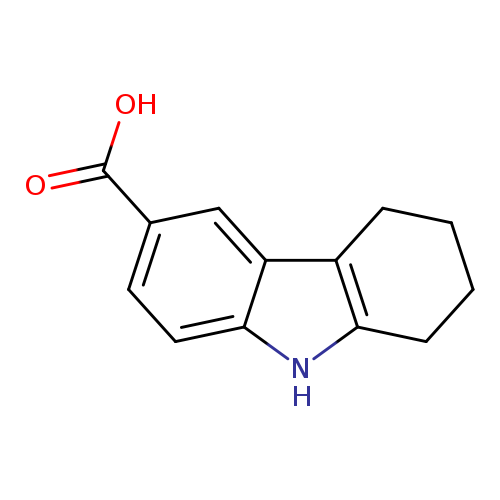 OC(=O)c1ccc2c(c1)c1CCCCc1[nH]2