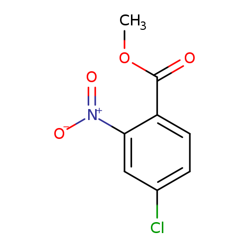 COC(=O)c1ccc(cc1[N+](=O)[O-])Cl