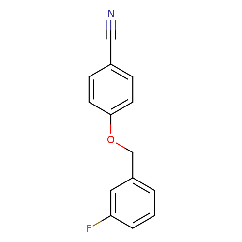 N#Cc1ccc(cc1)OCc1cccc(c1)F