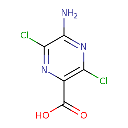 Clc1nc(C(=O)O)c(nc1N)Cl