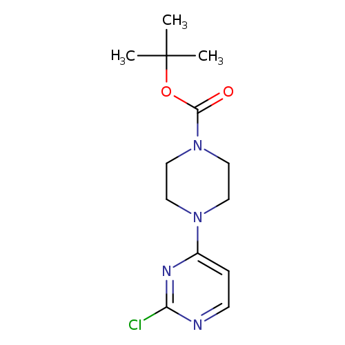 Clc1nccc(n1)N1CCN(CC1)C(=O)OC(C)(C)C