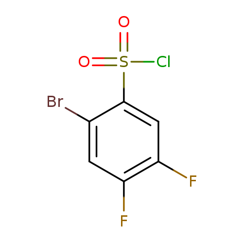 Fc1cc(Br)c(cc1F)S(=O)(=O)Cl