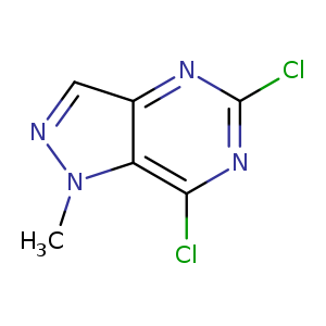 Clc1nc(Cl)c2c(n1)cnn2C