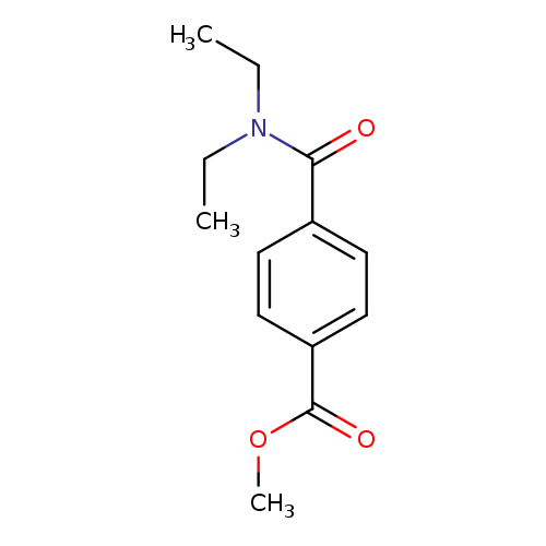 CCN(C(=O)c1ccc(cc1)C(=O)OC)CC