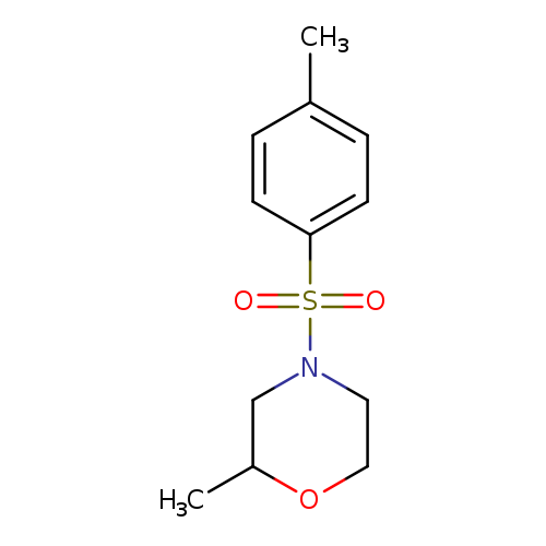 CC1OCCN(C1)S(=O)(=O)c1ccc(cc1)C