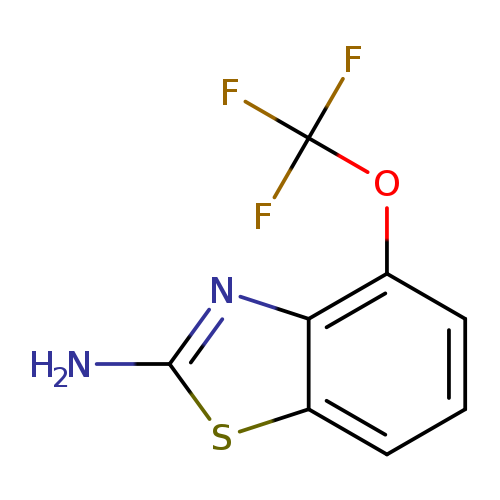 Nc1sc2c(n1)c(ccc2)OC(F)(F)F
