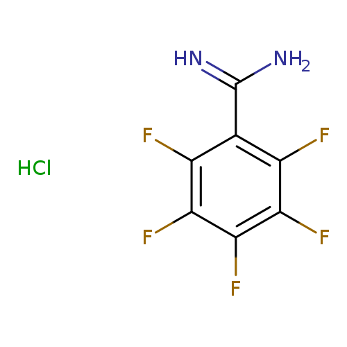 Fc1c(F)c(C(=N)N)c(c(c1F)F)F.Cl