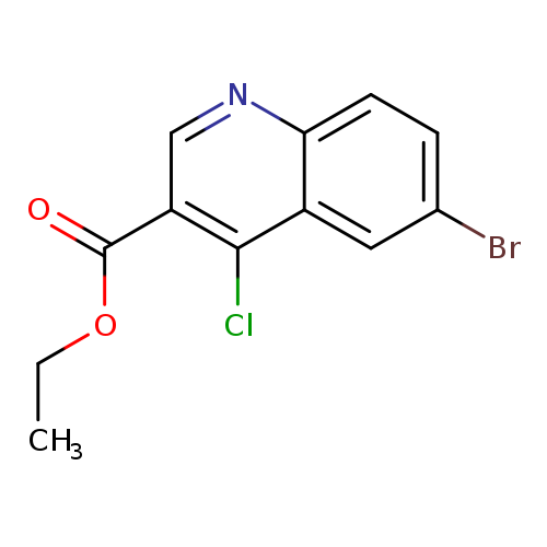 CCOC(=O)c1cnc2c(c1Cl)cc(cc2)Br