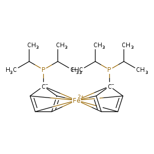 CC(P([C-]12[CH]3=[CH]4[Fe+2]5678923([CH]1=[CH]45)[C-]1(P(C(C)C)C(C)C)[CH]6=[CH]8[CH]9=[CH]71)C(C)C)C