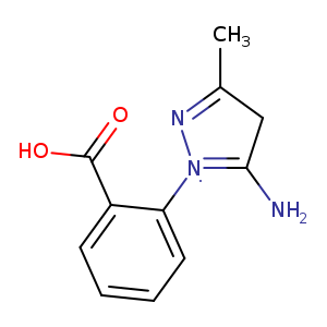 CC1=N[N](=C(C1)N)c1ccccc1C(=O)O