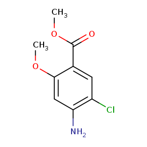 COC(=O)c1cc(Cl)c(cc1OC)N
