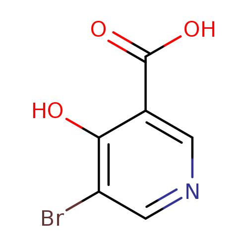 OC(=O)c1cncc(c1O)Br