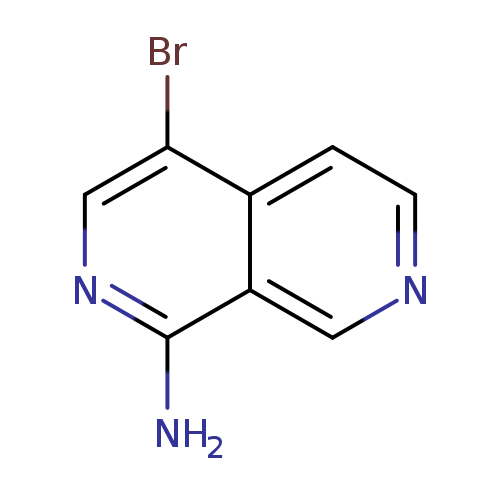 Nc1ncc(c2c1cncc2)Br