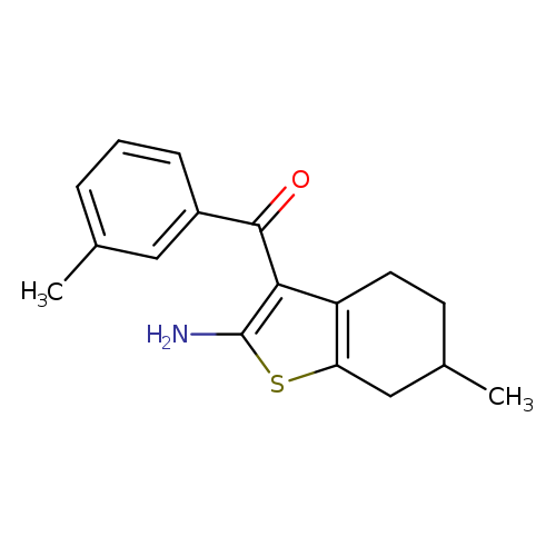 CC1CCc2c(C1)sc(c2C(=O)c1cccc(c1)C)N