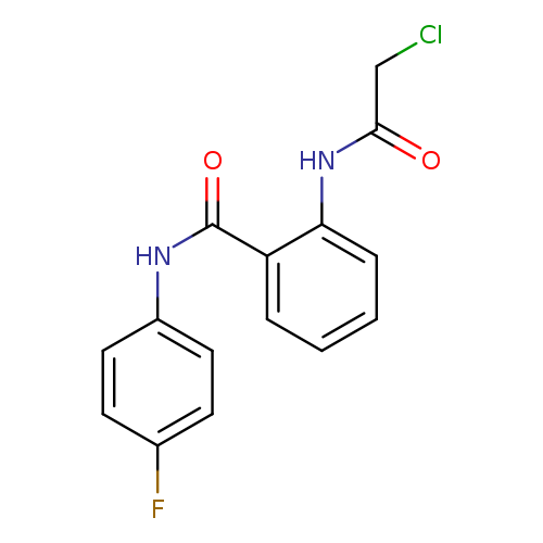 ClCC(=O)Nc1ccccc1C(=O)Nc1ccc(cc1)F