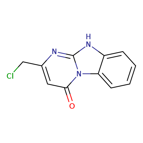 ClCc1cc(=O)n2c(n1)[nH]c1c2cccc1