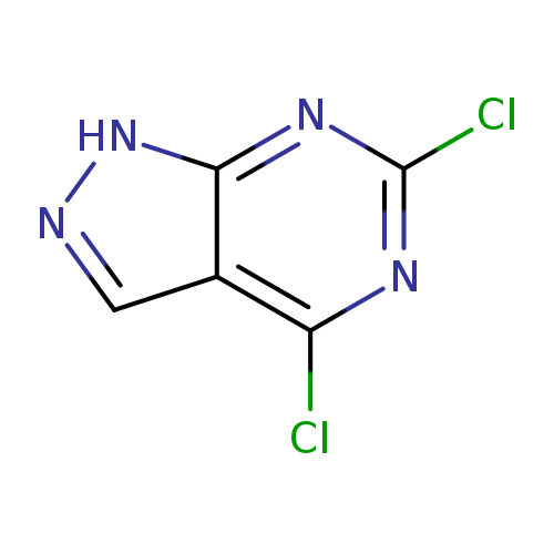 Clc1nc(Cl)c2c(n1)[nH]nc2