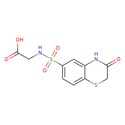 OC(=O)CNS(=O)(=O)c1ccc2c(c1)NC(=O)CS2