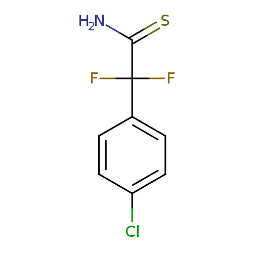 NC(=S)C(c1ccc(cc1)Cl)(F)F