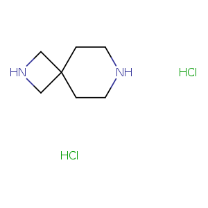 N1CCC2(CC1)CNC2.Cl.Cl
