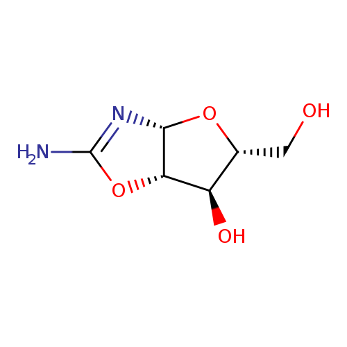 OC[C@H]1O[C@@H]2[C@H]([C@@H]1O)OC(=N2)N