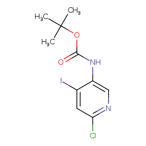 O=C(Nc1cnc(cc1I)Cl)OC(C)(C)C