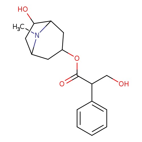 OCC(c1ccccc1)C(=O)OC1CC2CC(C(C1)N2C)O