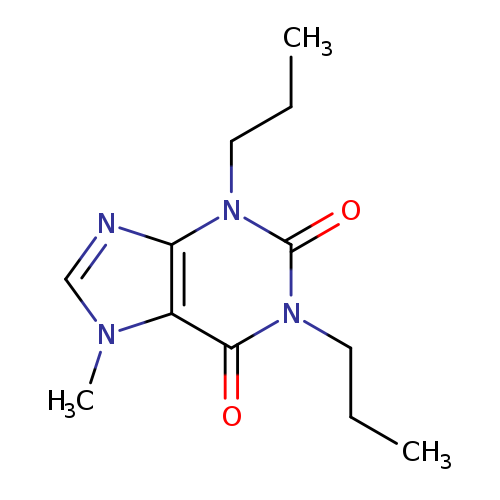 CCCn1c(=O)n(CCC)c2c(c1=O)n(C)cn2