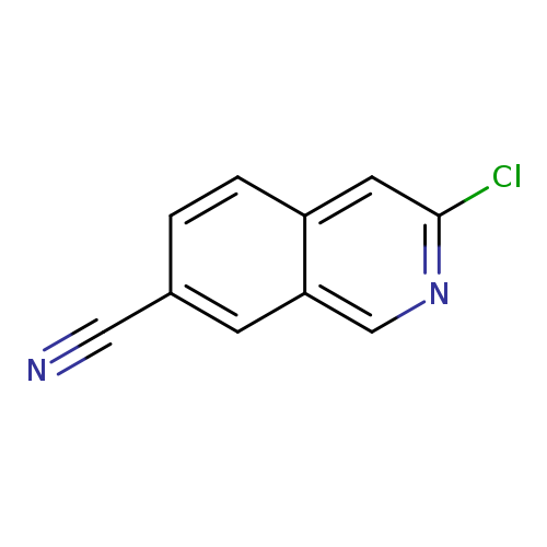 N#Cc1ccc2c(c1)cnc(c2)Cl